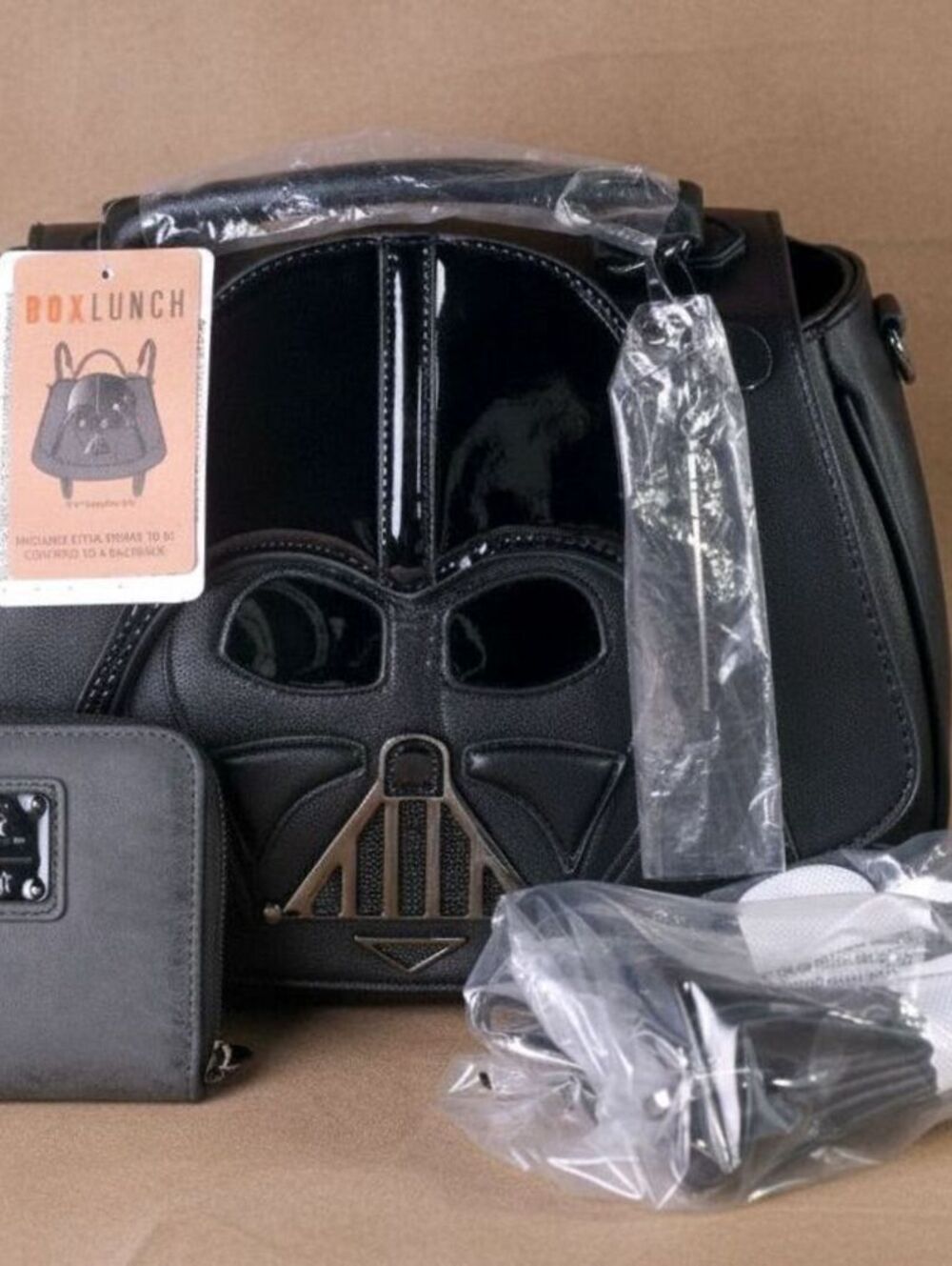 Star Wars Darth Vader Helmet Convertible Bag with Wallet NWT